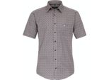 Casamoda Camicia Casual Uomo Manica Corta Kent Casual Fit Arancione Fantasia 3XL