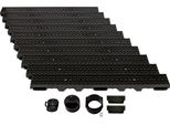 Set Di Canali Di Drenaggio Scarmaxx B125, Scarico Dell'acqua Piovana - Altezza 60 Mm - 10 M