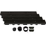 Set Di Canali Di Drenaggio Scarmaxx B125, Scarico Dell'acqua Piovana - Altezza 60 Mm - 4 M
