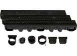 Set Di Canali Di Drenaggio Scarmaxx B125, Scarico Dell'acqua Piovana, Altezza 115 Mm - 3 M