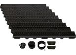 Set Di Canali Di Drenaggio Scarmaxx B125, Scarico Dell'acqua Piovana - Altezza 60 Mm - 9 M
