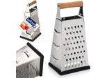 Grattugia Da Cucina Orion Affettatrice Da Cucina Grattugia Quadrata In Acciaio Inox A 4 Lati Antiscivolo 22 Cm