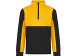 Finden & Hales - Top In Pile Con Zip Corta Per Bambini PC4714 (158) (Nero/Oro)