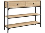 Syfax™ Tavolo Consolle Rovere Sonoma 100X25X75 Cm In Legno Multistrato