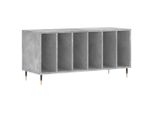 Syfax™ Mobile Porta Dischi Grigio Cemento 100X38X48 Legno Multistrato