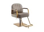360Home Poltrona Per Parrucchieri Poltrona Girevole Sedia Regolabile In Altezza Multicolore Marrone A