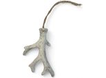 Appendino Decorativo In Corno - Bianco - 9 Cm