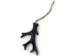 Appendino Decorativo In Corno - Nero - 9 Cm