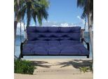 Cuscino Impermeabile Per Panca Cuscino Di Seduta E Cuscino Di Schienale Cuscino Per Panca Panca Da Giardino Mobili Da Giardino Hollywood Altalene, 100X100X10Cm, Blu Scuro