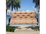 Cuscino Impermeabile Per Panca Cuscino Di Seduta E Cuscino Di Schienale Cuscino Pad Per Panca Panca Giardino Mobili Da Giardino Hollywood Altalene, 150X100X10Cm, Taupe
