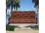 Cuscino Impermeabile Per Panca Cuscino Di Seduta E Cuscino Di Schienale Cuscino Per Panchina Panca Da Giardino Mobili Da Giardino Hollywood Altalene, 120X100X10Cm, Marrone Scuro