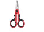 Inf Forbici Da Elettricista E Da Pesca Professionali In Acciaio Inox Nero Rosso