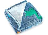 Coperta Per Bambini Che Si Illumina Al Buio, 150 X 100 Cm - Dinosauro Luminova