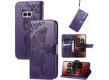 Per Nulla Phone 2A / Plus Portafoglio In Custodia Per Cellulare Con Design A Farfalla Viola