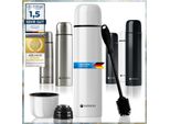 Pallone Thermos A Doppia Parete Bianco 1000 Ml