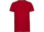 Neutral O61001 | Maglietta Uomo Aderente + Gots - Colore: Rosso - Taglia: Xs