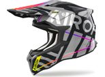 Casco Motocross Airoh Strycker Brave, Nero/Grigio, S (55/56)