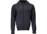 Felpa Con Cappuccio E Zip Nero-Blu, Taglia 4XL Mascot 22486-378-010