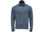 Pullover In Micropile Con Zip Corta Blu Pietra, Taglia Xs Mascot 22703-639-85
