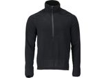 Pullover In Micropile Con Zip Corta Nero, Taglia M Mascot 22703-639-09
