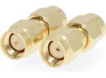Adattatore Sma | Polarità Inversa Sma Maschio | Sma Maschio | Placcato Oro | 50 Ohm | Dritta | Rame | Oro | 2 Pz. | Scatola