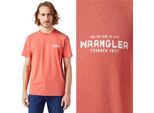 Wrangler 112351267 Maglietta Grafica A Maniche Corte Arancione M Uomo Arancione M