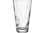 Leonardo Trinkglas Twist, Wasserglas, Saftglas, Longdrinkglas, Kalk-Natron-Glas, 300 Ml, 023591