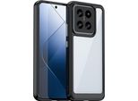 Custodia Per Xiaomi 14 Trasparente, Protettiva In Silicone Tpu Antiurto Nero