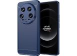 Custodia Per Xiaomi 14 Ultra Silicone Tpu Morbido, Fibra Di Carbonio, Custodia Protettiva Antiurto Blu