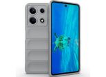Custodia Per Telefono Per Infinix Note 30 4G Morbido Tpu Silicone Antiurto Copertura Antiscivolo Grigio