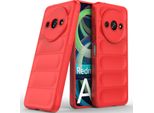 Custodia Per Xiaomi Redmi A3 Custodia Protettiva In Silicone Tpu Morbido Antiurto Rosso