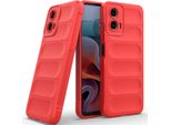 Custodia Per Motorola Moto G34 Custodia Protettiva In Silicone Tpu Morbido Antiurto Rosso