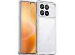 Custodia Per Xiaomi Redmi K70 Trasparente, Antiurto Tpu Silicone Custodia Protettiva Trasparente