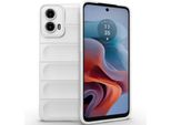 Custodia Per Motorola Moto G34 Custodia Protettiva In Silicone Tpu Morbido Antiurto Bianco
