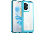 Custodia Per Honor 100 Trasparente, Protettiva In Silicone Tpu Antiurto Azzurro