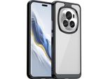 Custodia Per Honor Magic6 Pro Trasparente, Protettiva In Silicone Tpu Antiurto Nero