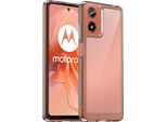 Custodia Per Motorola Moto G04 / G24 Trasparente, Antiurto Custodia Protettiva In Silicone Tpu Grigio