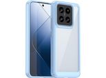Custodia Per Xiaomi 14 Trasparente, Antiurto Tpu Silicone Custodia Protettiva Blu