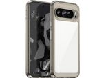 Custodia Per Google Pixel 9 Pro Xl Trasparente, Antiurto Custodia Protettiva In Silicone Tpu Grigio