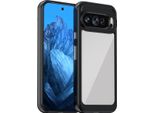 Custodia Per Google Pixel 9 Trasparente, Protettiva In Silicone Tpu Antiurto Nero