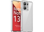 Custodia Per Xiaomi Redmi Note 13 4G Trasparente, Antiurto Tpu Silicone Custodia Protettiva Trasparente