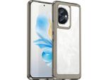 Custodia Per Honor 100 Trasparente, Protettiva In Silicone Tpu Antiurto Grigio