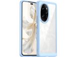 Custodia Per Honor 100 Pro Trasparente, Protettiva In Silicone Tpu Antiurto Blu