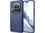 Custodia Per Honor Magic6 Pro In Silicone Tpu Morbido, Fibra Di Carbonio, Custodia Protettiva Antiurto Blu