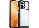 Custodia Per Xiaomi Redmi K70 Trasparente, Antiurto Tpu Silicone Custodia Protettiva Nero