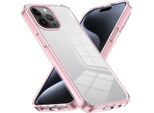 Custodia Per Iphone 13 Pro Max Antiscivolo Crystal Clear Antiurto Tpu Bumper Custodia Per Cellulare Rosa