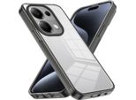 Custodia Per Xiaomi Redmi Note 13 Pro 4G Custodia Protettiva In Tpu Antiscivolo, Trasparente, Antiurto Nero