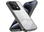 Custodia Per Xiaomi Redmi Note 13 Custodia Protettiva In Tpu Antiscivolo, Trasparente, Antiurto Nero