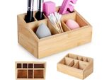 Scatola Portaoggetti Organizzatore Scatola Per Cosmetici Accessori Per Il Trucco Bambù 17X10X8 Cm