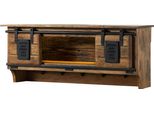 MASSIVMOEBEL24 | Mensola In Legno Di Mango / Legno Riciclato 115X30X45 Laccato Naturale Railway Lux #150